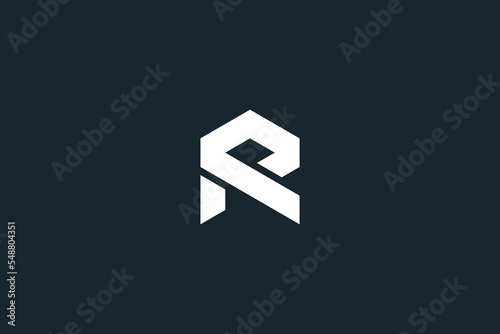 Abstract RP, PR, R, P Letters Logo Initial Based Monogram Icon Vector.