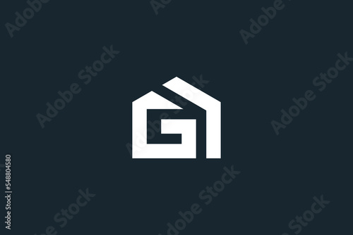Initial G Letter Real Estate Logo Template, Icon, Symbol - Vector. eps10.