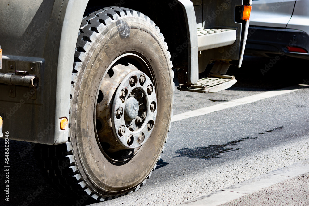 Big truck wheel with tire and rim Big truck wheel with tire and rim