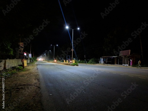 night city street photo