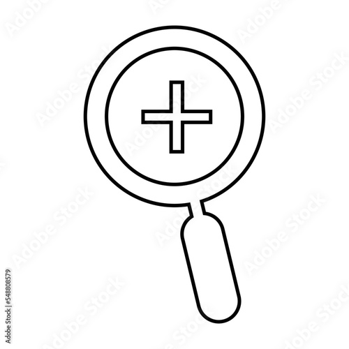 Zoom, out, tool icon