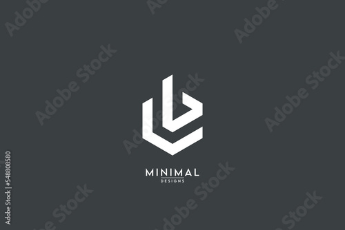 Abstract CB, BC, C, B Letters Logo Monogram icon.