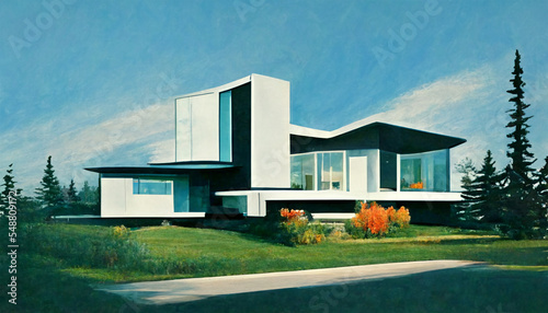 Beautiful modern canadian home design © AloneArt