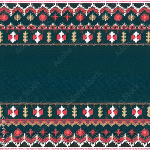 AI-generated Image Of An Ugly Christmas Sweater Greeting Card Frame Background