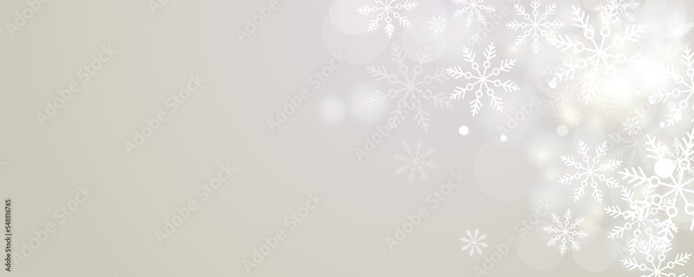 winter snowflakes shape - snow design element - christmas snowfall happy new year theme