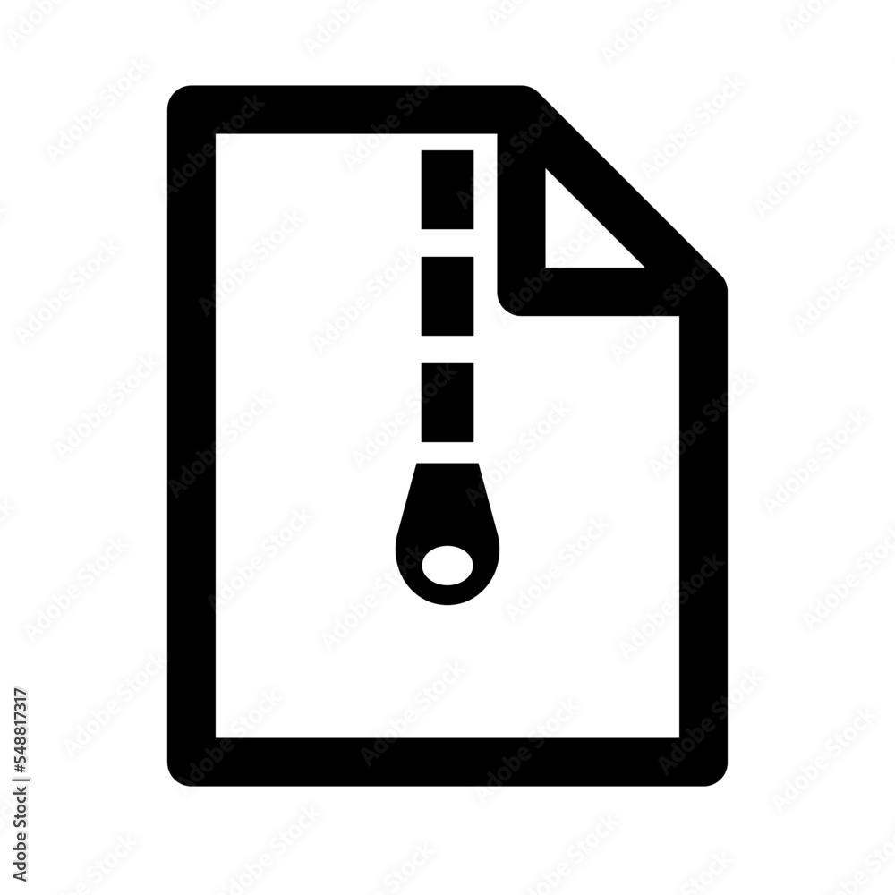 Simple ZIP file icon. Compressed file. Vector. Simple ZIP file icon. Compressed file. Vector.