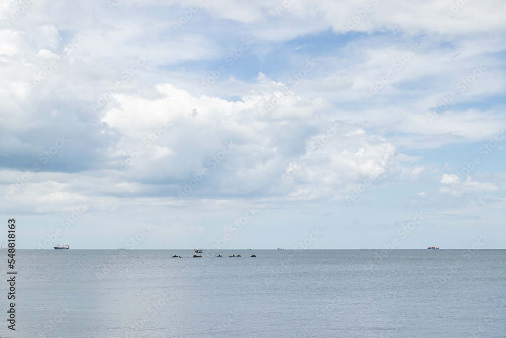 Scenery of the sea on Summer Holidays