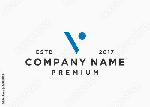 initial letter v logo design vector illustration template