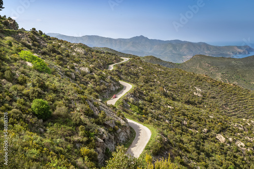 Fotografering Mountain range Serra de Rodes, Spain