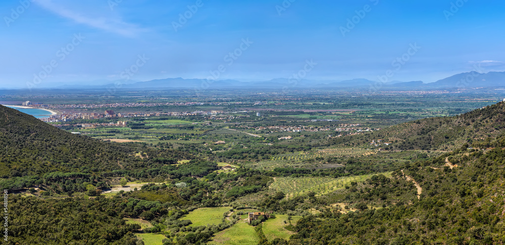 Landscape in the area of Roses, Spain