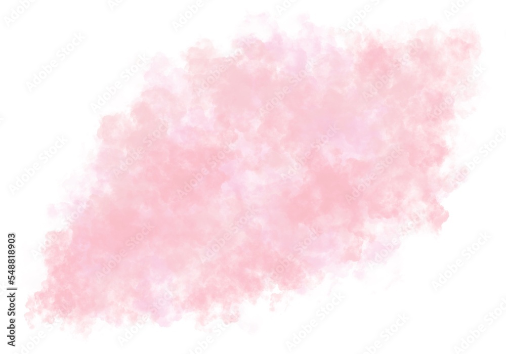 pink haze watercolor splash painted background, pastel color with pattern cloud texture effect, with free space to put letters illustration wallpaper