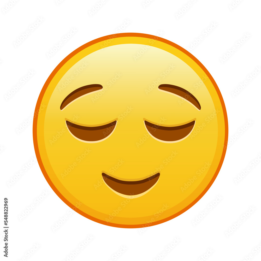 Slightly smiling face Large size of yellow emoji smile Slightly smiling face Large size of yellow emoji smile