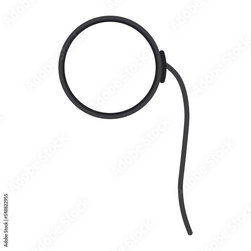 Simple monocle Large size icon for emoji smile