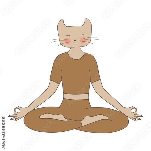 human like animal in meditative pose