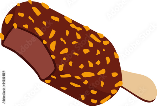 chocolate ice cream stick popsicle melting sprinkle