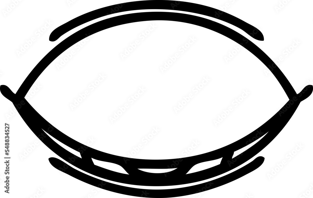 outline cartoon of a sleeping eye Stock Vector Adobe Stock