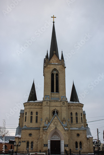 House of gospel. Church built in 20th century as temple lutheran community in old town Lutsk Ukraine. Main temple german protestant of Volhynia. Kirk was given tobaptist religion. Tourist attraction.