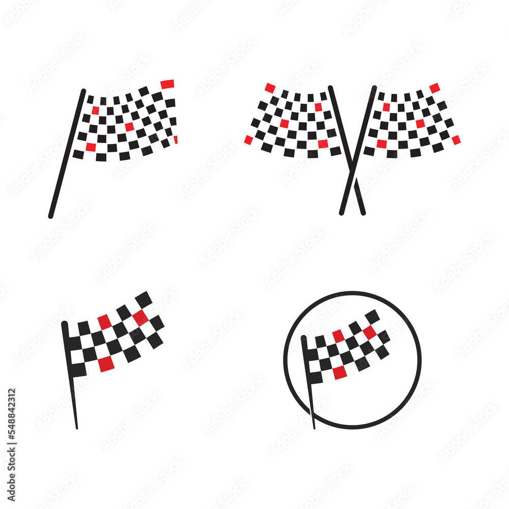 Race flag icon design Race flag icon design