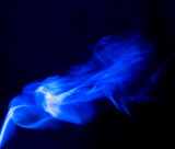 blue incense smoke