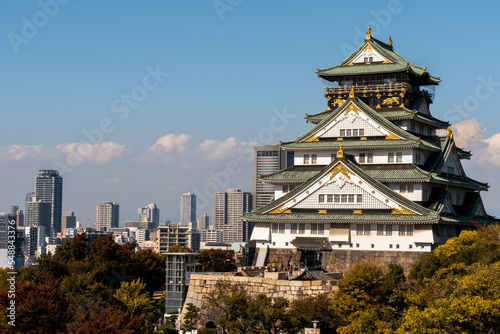 Osaka Castle Rooftop View