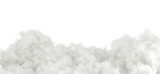 Soft white cloudy cumulus special effect 3d rendering png file