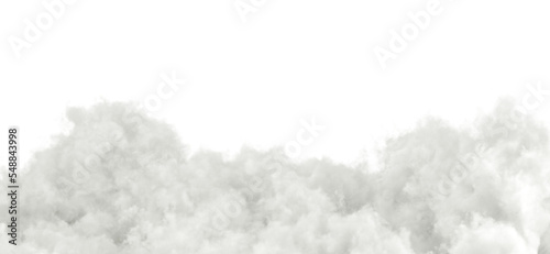 Fotografie, Obraz Soft white cloudy cumulus special effect 3d rendering png file