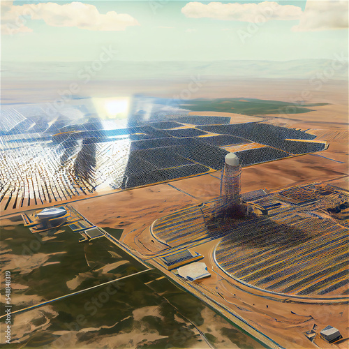 a Solar plant