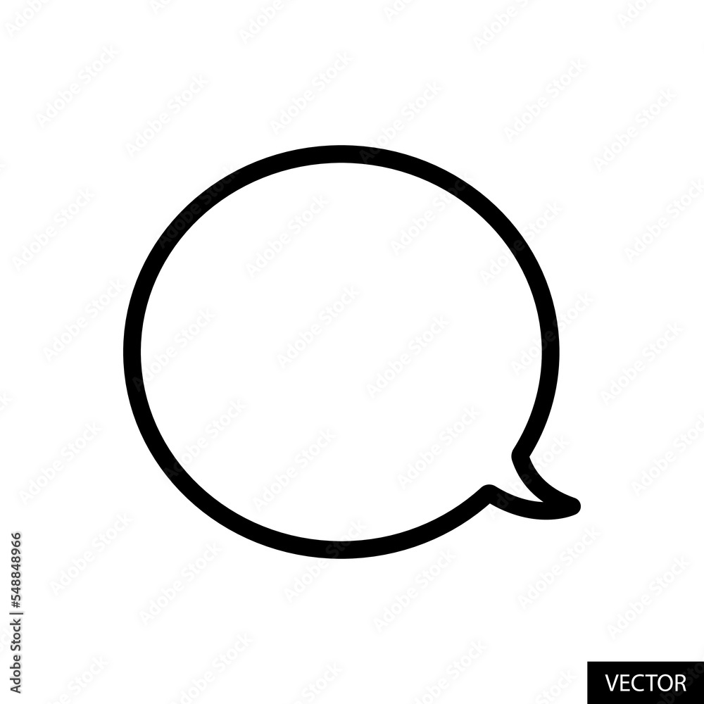 Message, Comment, Feedback, or Chat bubble speech vector icon in line style design for website design, app, UI, isolated on white background. Editable stroke. Vector illustration. Message, Comment, Feedback, or Chat bubble speech vector icon in line style design for website design, app, UI, isolated on white background. Editable stroke. Vector illustration.