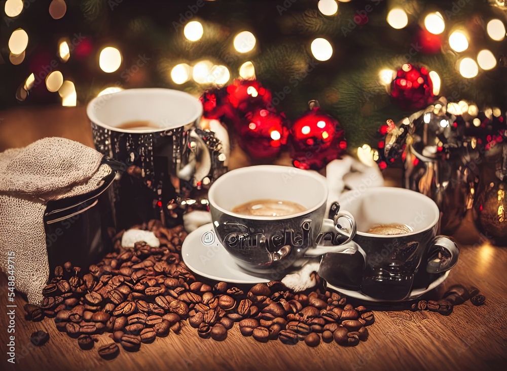 Fototapeta premium Christmas Coffee