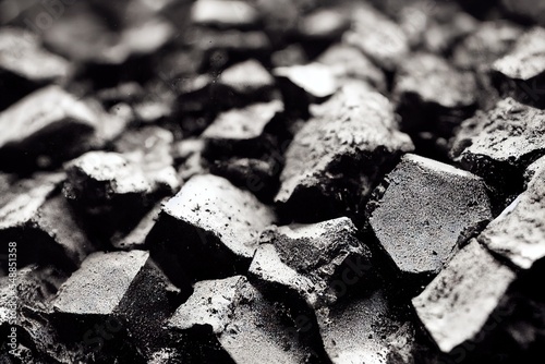 Fotografia Closeup of the grey stones. Natural black and white background