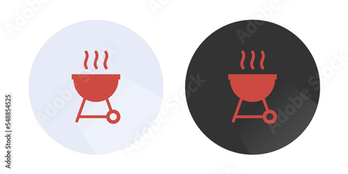 Cooking pan icon, Pot icon,  steam pot, cooking pan, Cooking in pot logo Colorful vector icons 