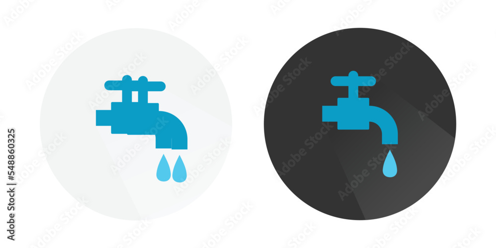 Water tap icon, Dripping tap with drop, Faucet vector icon, faucet with water drop, Water tap logo Colorful vector icons Water tap icon, Dripping tap with drop, Faucet vector icon, faucet with water drop, Water tap logo Colorful vector icons