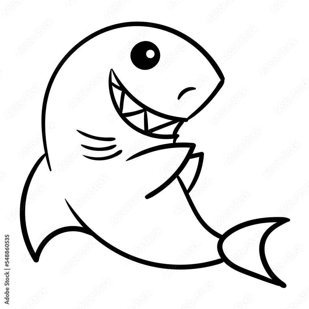 Shark mascot Cartoon funny isolated Shark mascot Cartoon funny isolated