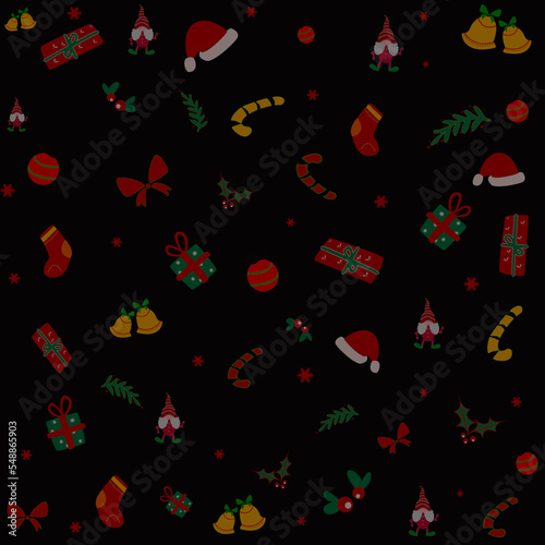 Christmas icon pattern background wallpaper