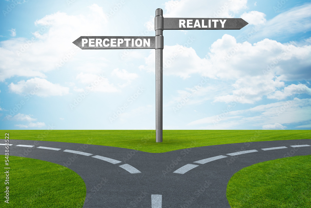Concept of choosing perception or reality Concept of choosing perception or reality