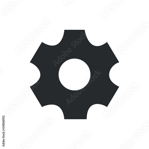 Setting icon, simple illustration