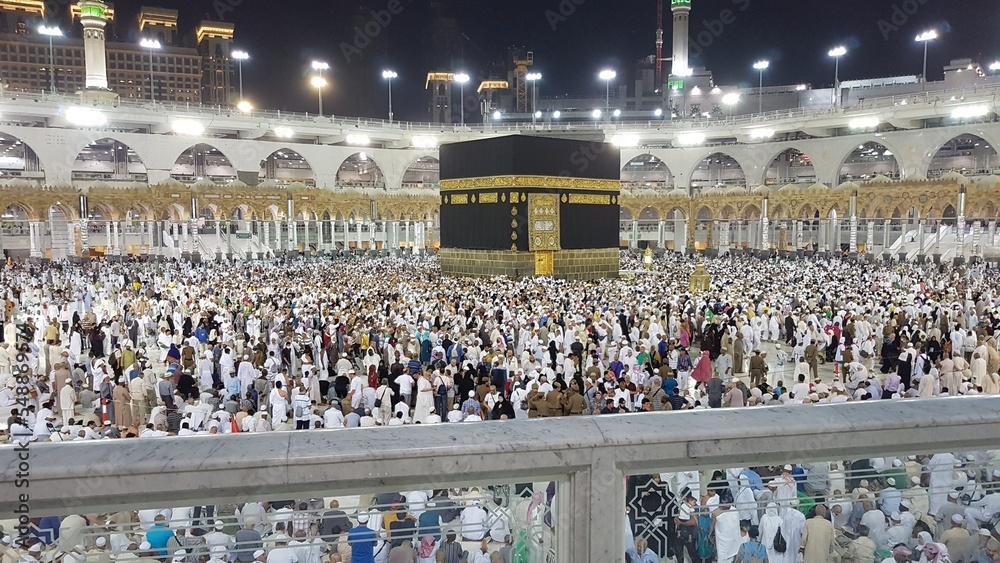 custom made wallpaper toronto digitalMECCA, SAUDI ARABIA - September 2016.  Muslim pilgrims from all over the world gathered to perform Umrah or Hajj.