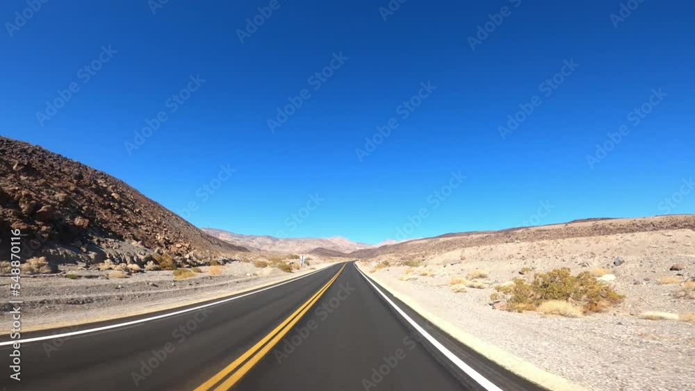 Death Valley Driving 18 POV Road California Death Valley Driving 18 POV Road California
