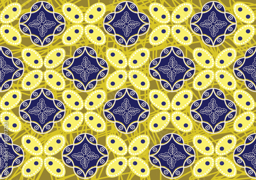 Indonesian batik motif, Batik is a technique of wax-resist dyeing applied to whole cloth, or cloth made using this technique originated from Indonesia