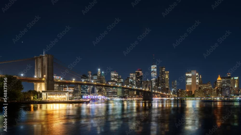 New York City Skyline - Sunrise Time Lapse New York City Skyline - Sunrise Time Lapse