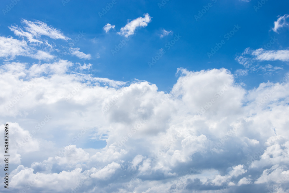 Beautiful bright blue sky and clouds background Beautiful bright blue sky and clouds background