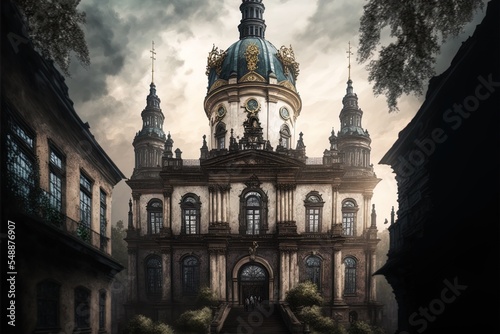 Vertical Shot Of The Church Of The Holy Eucharist Lviv Ukraine