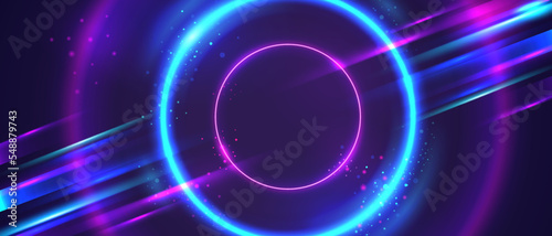 Abstract Neon Color Future Background