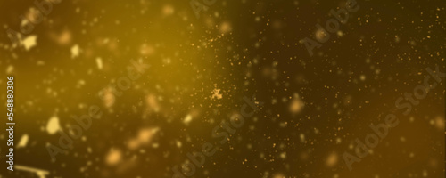 Golden floating particle background  © Metanoia