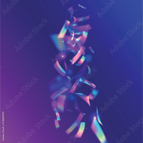 Bokeh Background. Pink Shiny Glare. Party Banner. Glitch Confetti. Holographic Sparkles. Blur Realistic Gradient. Festive Foil. Digital Art. Violet Bokeh Background