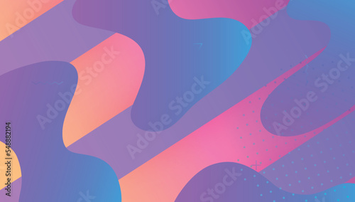Gradient Design. Wave Fluid Flyer. Pink Vibrant Layout. Hipster Page. Creative Wallpaper. Liquid Shapes. Minimal Shape. 3d Landing Page. Lilac Gradient Design