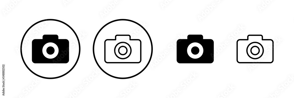 Camera icon vector illustration. photo camera sign and symbol. photography icon. Camera icon vector illustration. photo camera sign and symbol. photography icon.