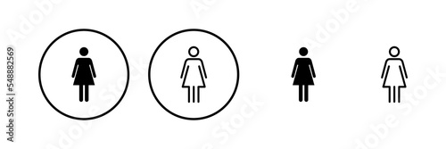 Female icon vector illustration. woman sign and symbol