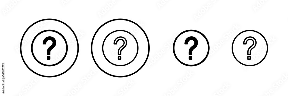 Question icon vector illustration. question mark sign and symbol Question icon vector illustration. question mark sign and symbol
