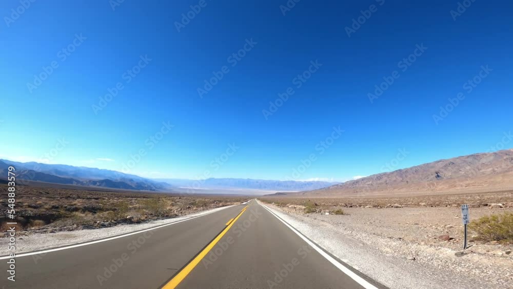 Death Valley Driving 36 POV Road California Death Valley Driving 36 POV Road California